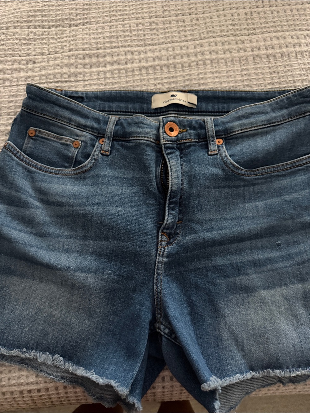 Vineyard Vines Blue Denim Boyfriend Shorts
